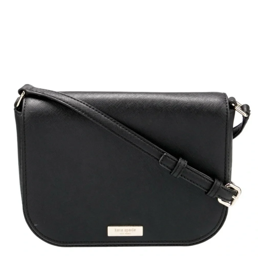 KATE SPADE NEW YORK Mini Leather Crossbody Bag, black